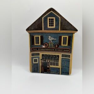 Charming Blue Ceramic House Decor